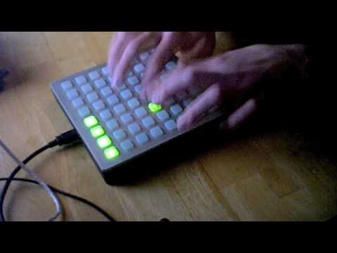 cjb028 - yeye.... a little song i composed on ableton live 7 and played on my monome using MLR V. i have MLR set so the samples are divided into 16 parts; that is why...