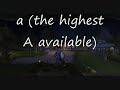 LotRO ABC Notation Drum Sound Check Highest A (a)