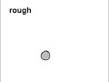 2D bouncing ball. No squash, no stretch.