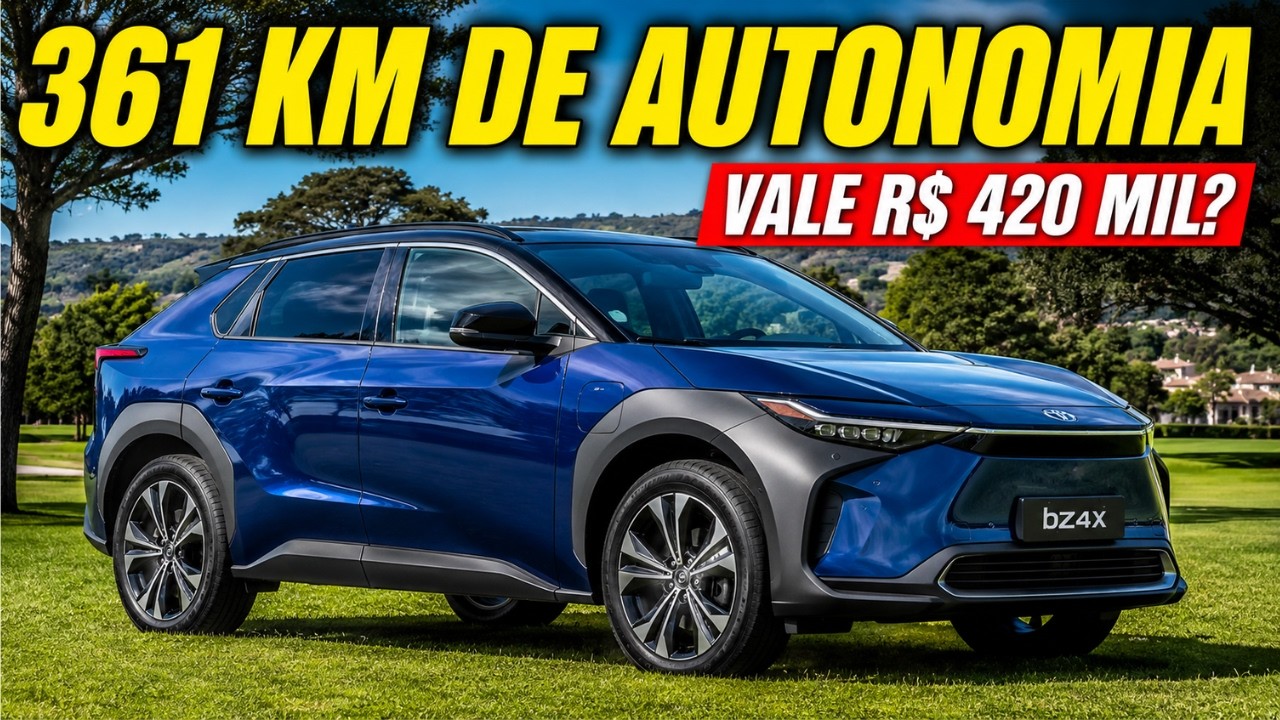 Toyota bZ4X Chega ao Brasil: SUV Elétrico de R$ 420 Mil Tem Garantia de Até 10 Anos!