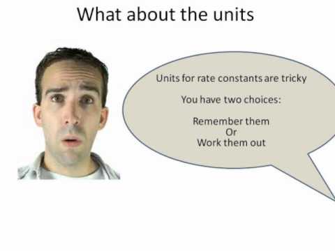 how to determine rate constant