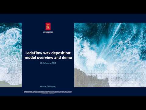 Wax deposition modelling in LedaFlow