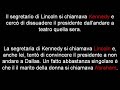 Numeri e date nella vita e nella morte di Lincoln e Kennedy