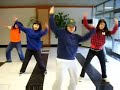 Korean school girls dancing to Purple line