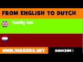 NEDERLANDS = ENGELS = familierecht