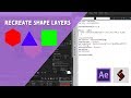 Cara Membuat Shape Layers Di After Effects Menggunakan Script