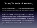 choosing a wordpress host