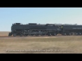 Union Pacific 844 charges westbound sporting a newly installed Big Boy whistle while visiting North Platte Rail Fest the Steam Crew Recycles a piece of history Listen and Enjoy! Thanks for watching