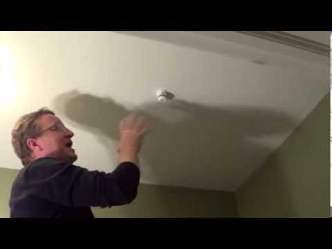 how to fit smoke alarm to ceiling