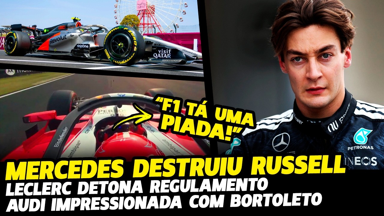 MERCEDES ERROU NO CARRO DE RUSSELL, LECLERC DETONA F1 E AUDI ELOGIA BORTOLETO | FÓRMULA 1 | GPEMCASA