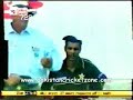 Waqar Younis Bowls Tatenda Taibu of Zimbabwe
