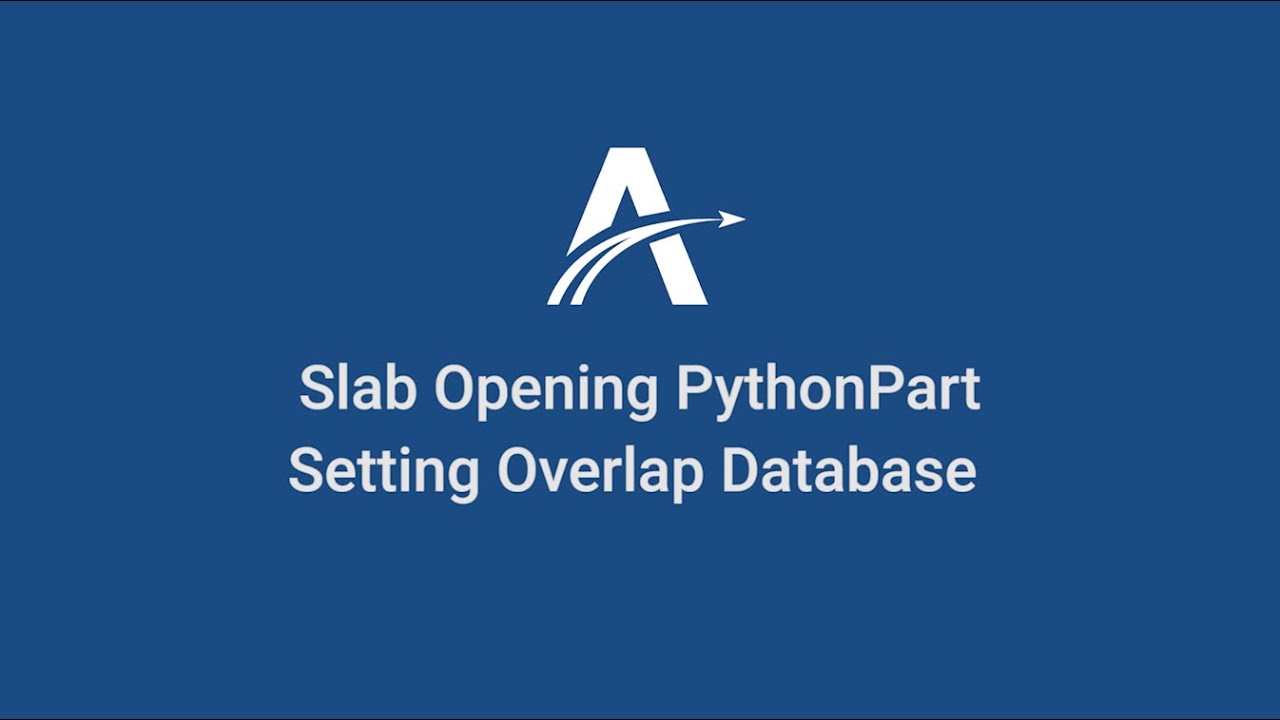 04. Setting | Slab Opening PythonParts in ALLPLAN