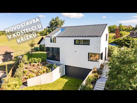 Video Moderní novostavba rodinného domu v Kostelci u Křížků