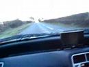 Honda CRX driving over the mendips