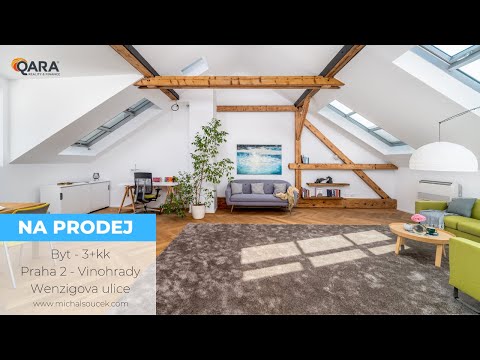Video NA PRODEJ - Krásný byt 3+kk - 107,5 m2 - na Královských Vinohradech