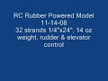 RC Rubber Power Model