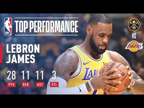Video: LeBron James Records His First Triple-Double With the Lakers | October 25, 2018