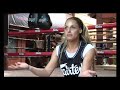 Trish Stratus WWE superstar at Fairtex Bangplee