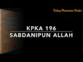 KPKA 196 Sabdanipun Allah