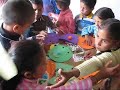 Impact Travel - Making Masks in Dharamkot School