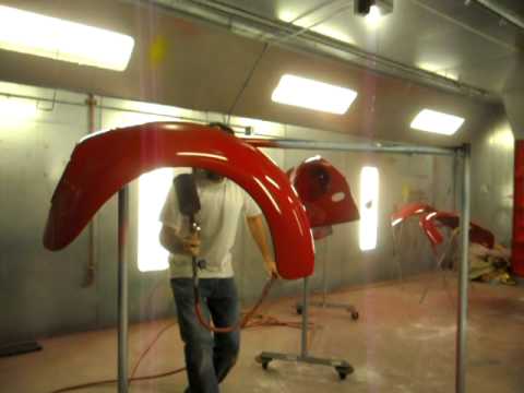 how to spray paint a vw beetle