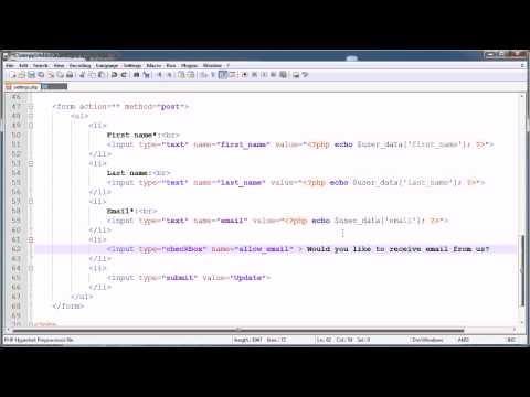 PHP Tutorials: Register & Login (Part 22): Mass Email Users (Part 1)_Php,Java,SQL,Html szoftverfejleszt�knek
