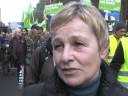 Tausende Grüne demonstrierten zusammen mit vielen Tausenden Bürgerinnen und Bürgern vor der Castoren-Lagerhalle in Gorleben gegen die Atomtransporte.