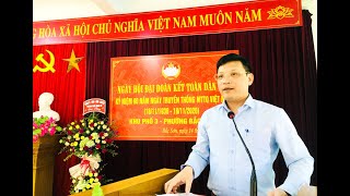 Bí thư Thành ủy Nghiêm Xuân Cường dự Ngày hội Đại đoàn kết toàn dân tại khu 3, phường Bắc Sơn