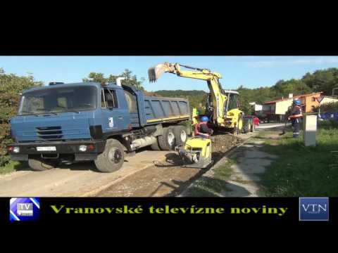 Vranov: mesto dokončuje posledné naplánované opravy ciest a chodníkov Vranov: mesto dokončuje posledné naplánované opravy ciest a chodníkov