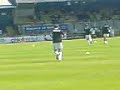 torquay players warming up against chelsea reserves