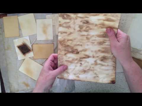 how to dye paper