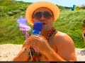 Christian Pior e Mulher Samambaia na praia