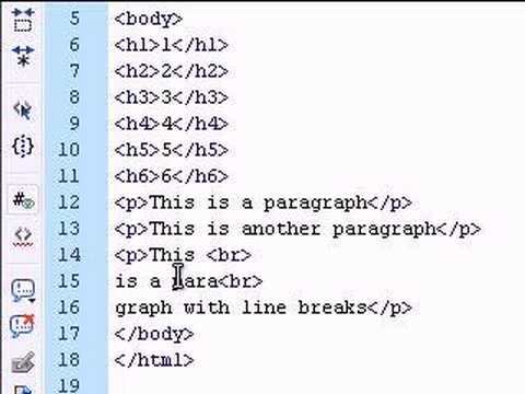 Html Tut #2 (Basic Text Formatting)