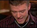 Justin Timberlake and Barbara Walters