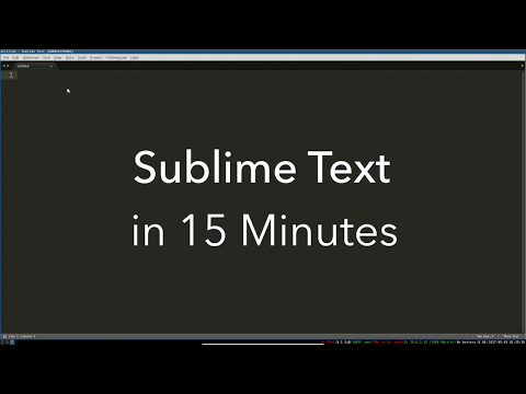 Sublime Text Basics: All the Best Features in One Video