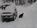 Walking to our house from the shop