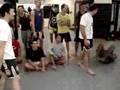 Kazushi Sakuraba Joking Around At Chute Boxe