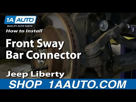How To Install Replace Front Sway Bar Connector Link 2002-07 Jeep Liberty