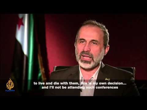 Talk to Al Jazeera - Moaz al-Khatib: The priority is to save Syria