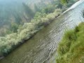 Fire fighting helo taking on water from the Klamath River