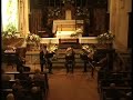 due famosi pezzi di handel e beethoven, nell'esecuzione dei just a brass quintet
