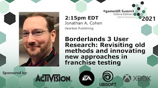 Borderlands 3 User Research: Old and new approaches in franchise testing | Jonathan Cohen