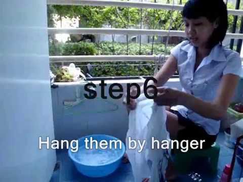 how to wash clothes by hand in sink