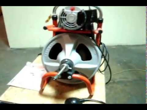 how to use ridgid k-400 drain cleaner