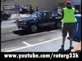 Jamie Ruggier in his Mazda RX3 13B Turbo 9.90 @ 133 miles WSID Drag Racing