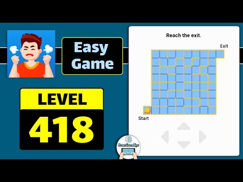 Easy Game Level 418 Reach The Exit Walkthrough Brain Game Tips
