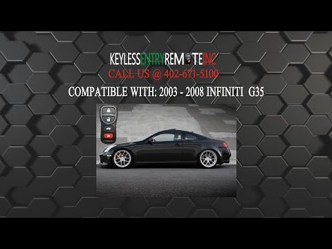 How To Replace Infiniti G35 Key Fob Battery 2003 2008