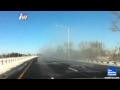 Snow Explodes off Semi