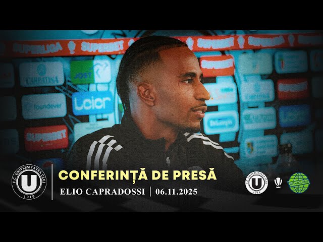 🎙 CONFERINȚĂ DE PRESĂ | Elio Capradossi: „ Trebuie să câștigăm, trebuie să facem un meci bun”
