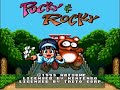 made for ydelissa ;). pocky & rocky can be described as a mythological scrolling shooter, filled with japanese wackyness to put even goemon to shame. natsume had a winner here, having licensed the franchise from taito (the original arcade developers, like ninja warriors), offering a great 2 player mode to boot. i have no clue why, but all the cutscenes where removed from the pal european versions of the game, wich is a real shame. ... snes super nintendo pocky rocky natsume shiryu ...